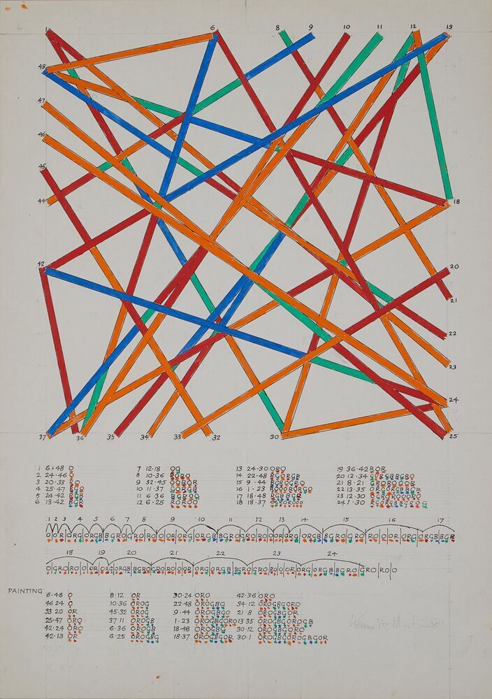 Kenneth Martin, Chance Order Change drawing