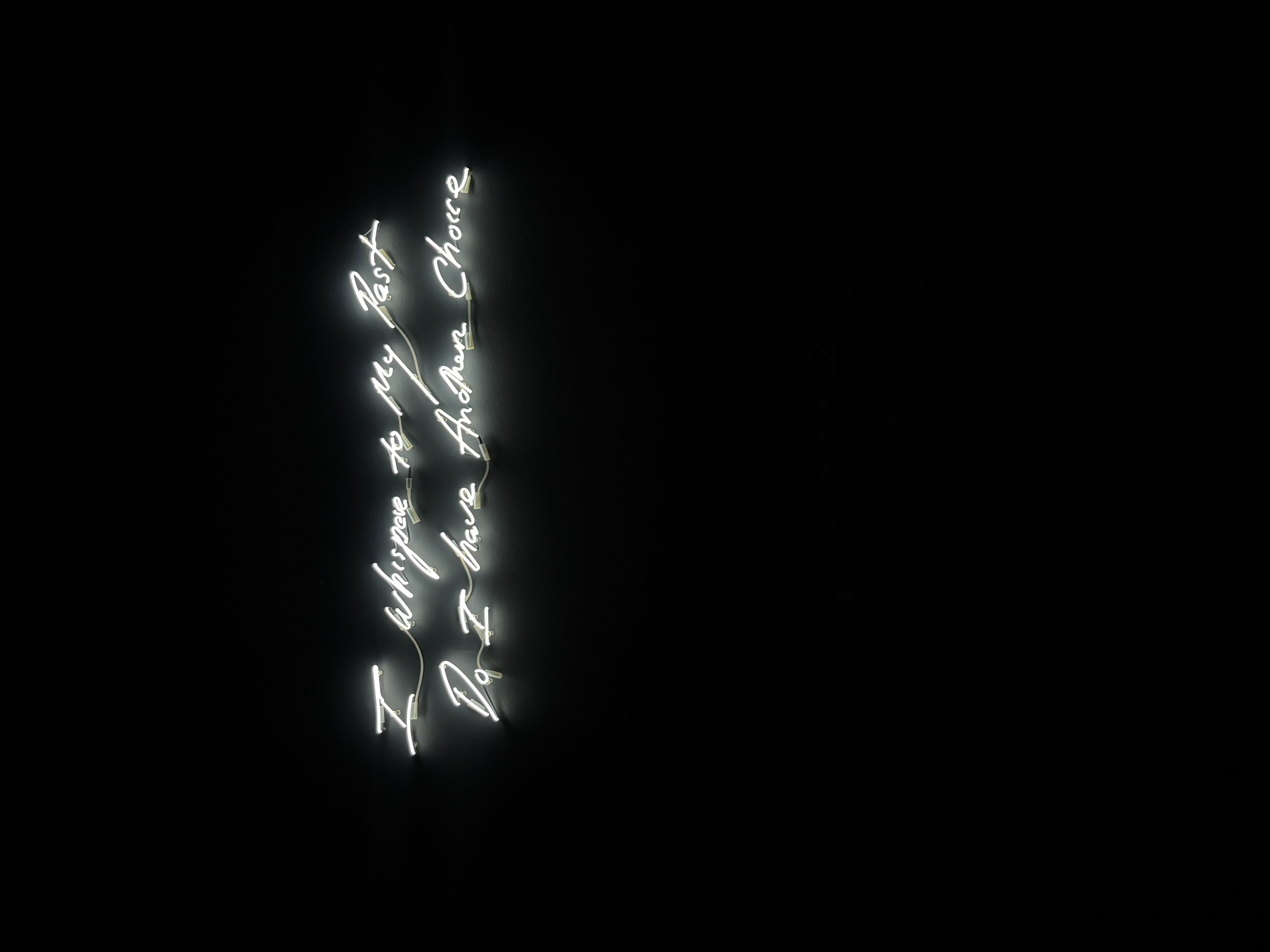 Tracey Emin neon work asking if there will be another choice